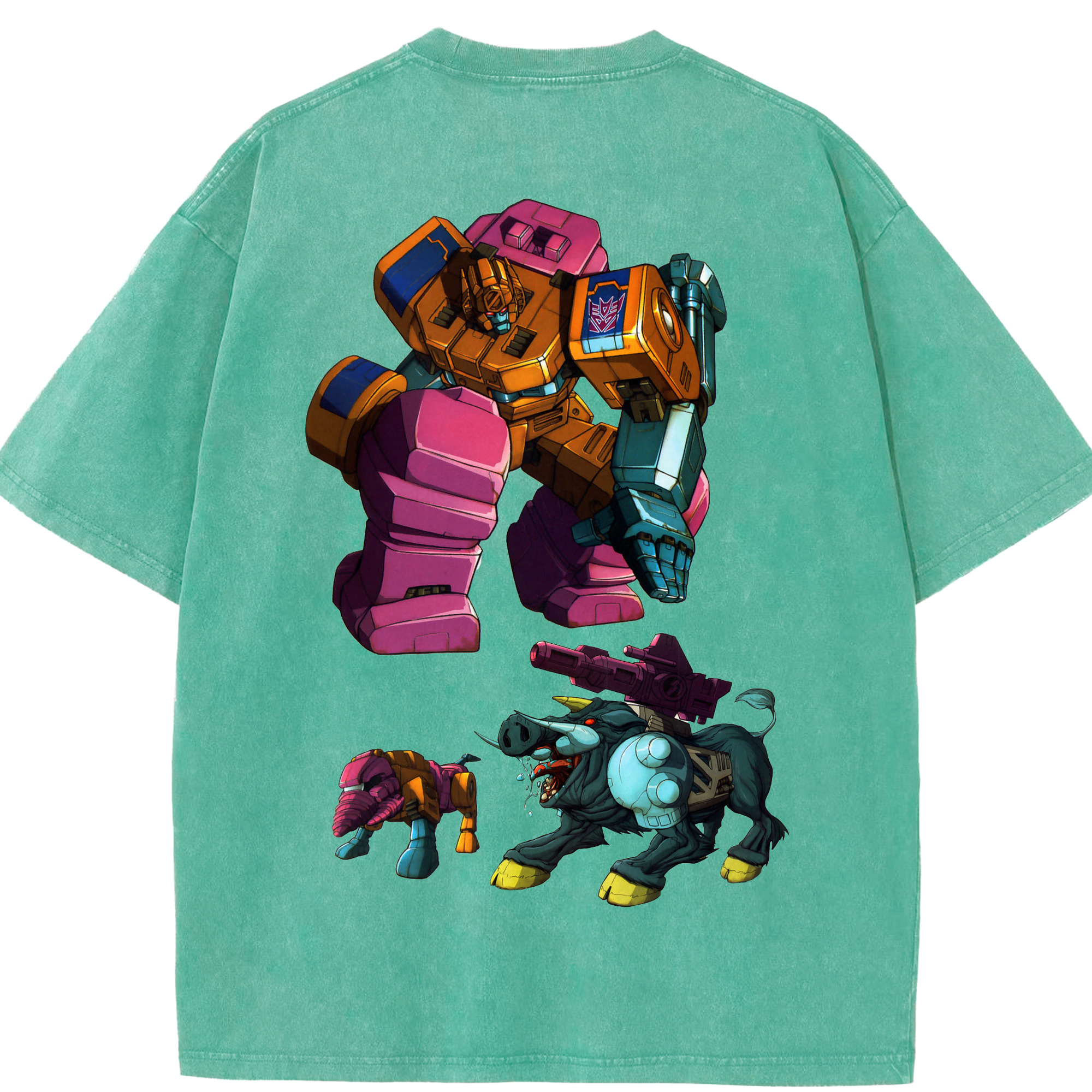 （画像用）  綿100% ヴィンテージ風 半袖Tシャツ（背面プリント）